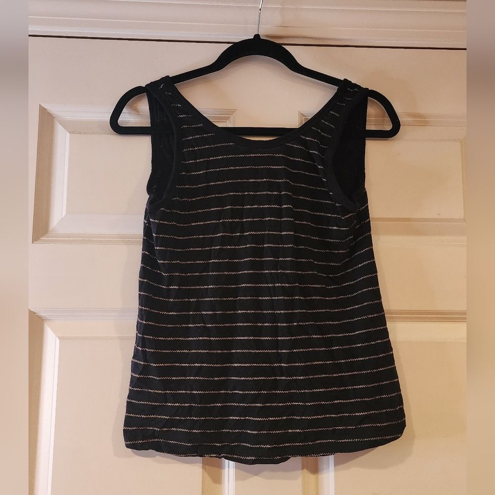 Old Navy black and white tank S